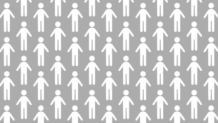 人のアイコンの背景　背景灰色　アイコン白色