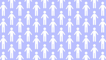 人のアイコンの背景　背景青色　アイコン白色