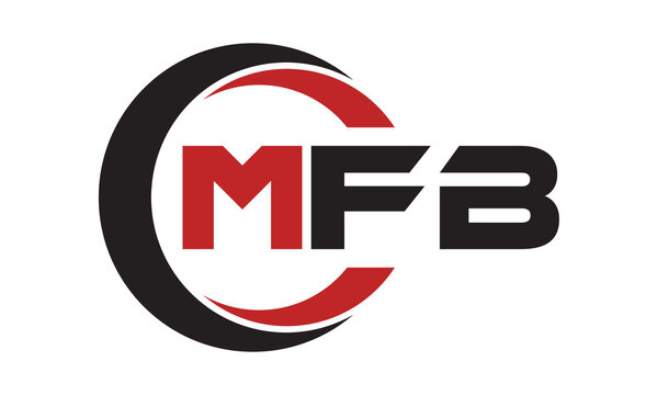 MFB three letter swoosh logo design vector template | monogram logo | abstract logo | wordmark logo | letter mark logo | business logo | brand logo | flat logo | minimalist logo | text | word | symbol
