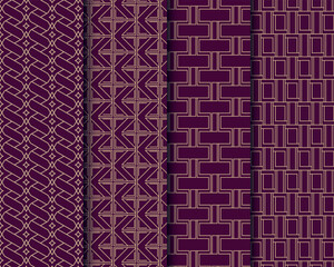 Luxury vector pattern design, natural luxury stylish modern pattern. Geometric seamless floral black & gold pattern design.