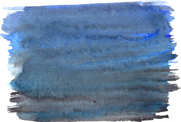 Watercolor blue background. Transparent PNG Clipart
