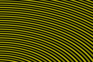 yellow black quarter spiral circle curved stroke wave line from left to bottom for background