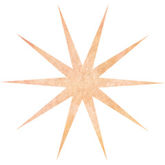 Beautiful watercolor star