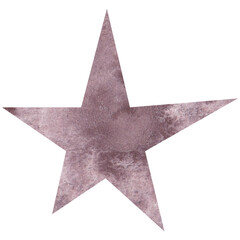 Beautiful watercolor star. Transparent PNG clipart