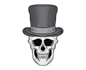 skull and hat
