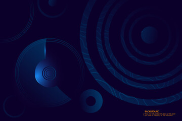 Minimalist deep blue premium abstract background with luxury geometric dark shapes. Exclusive wallpaper design for brochure, EPS10