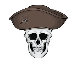 skull and hat