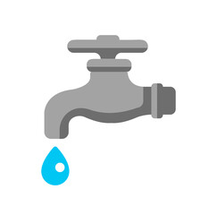 waterworks / faucet / water tap icon illustration (png)