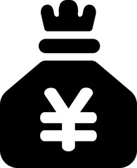 Japanese yen bag icon	 (png)