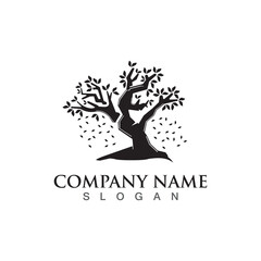 Tree logo nature design image of tree ecology element vector