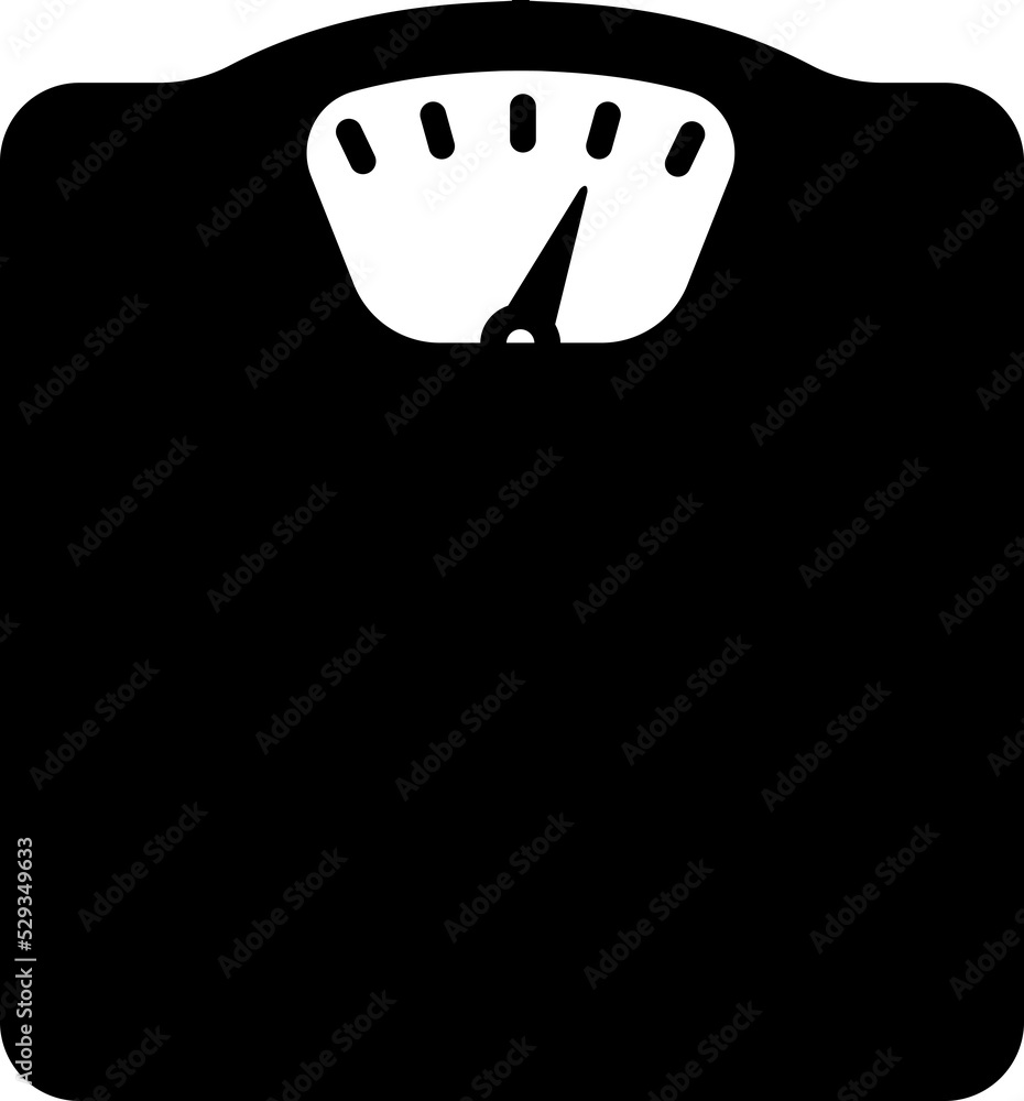 Sticker weight scale / diet / metabolic syndrome icon (png)