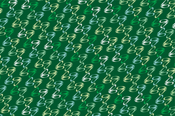 ballet slippers graphic background in green colors with many pairs as a pattern © DrewDuzz