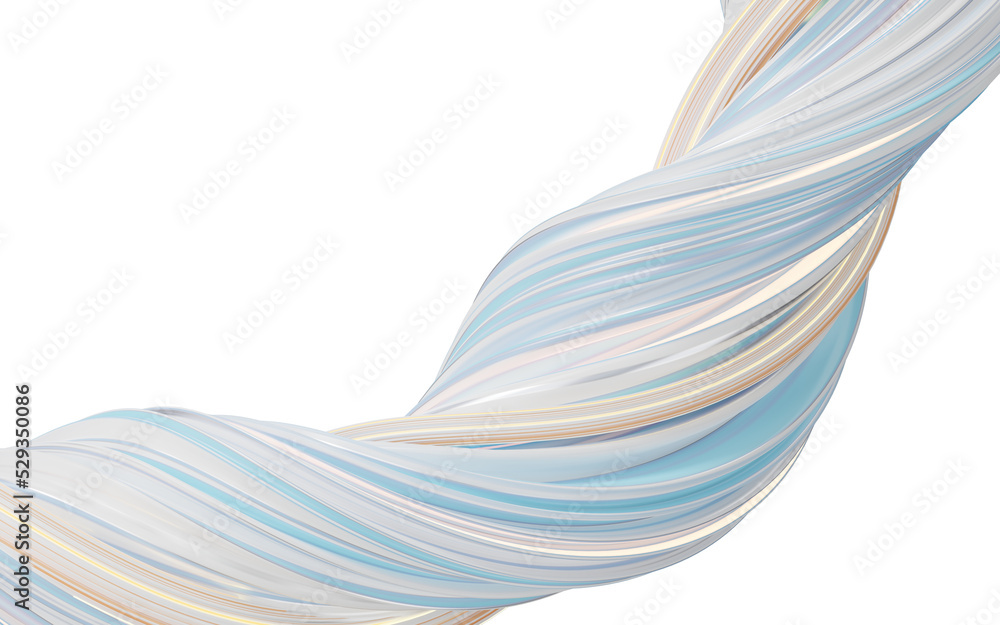 Canvas Prints Abstract flowing curve lines, 3d rendering.