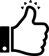 thumbs up icon (like , good etc.) / png