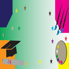 Teacher's day theme abstract background.Teacher's day background. Math backdrop. Education background design.