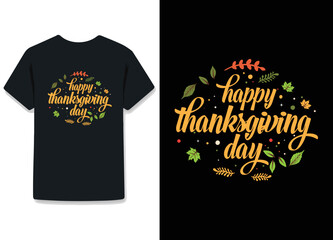 Thanksgiving day t-shirt design 