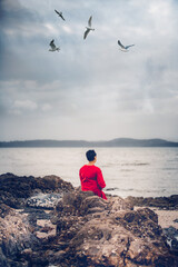 Lonely Lady - Maraetai Beach - Auckland, New Zealand
