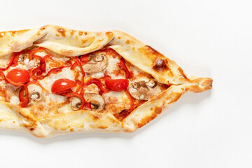 Traditional arabic pizza lahmacun pide
