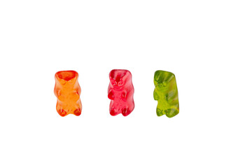 Jelly sweats bears isolated on transparent background