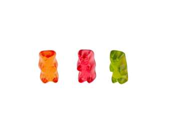 Jelly sweats bears isolated on transparent background