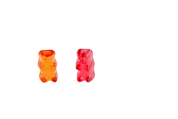 Jelly sweats bears isolated on transparent background