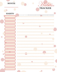 Cute habits tracker