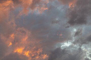 Fototapeta na wymiar background in the form of the evening sky