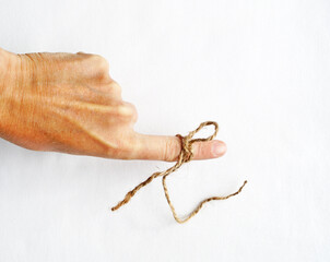hand with rope