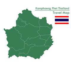 Green Map Kamphaeng Phet Province is one of the provinces of Thailand