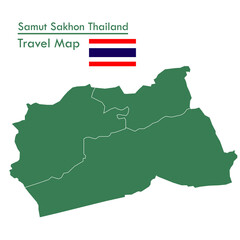 Green Map Samut Sakhon Province is one of the provinces of Thailand