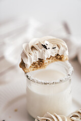 cookies with butter cream nutmeg sweet dessert cafe