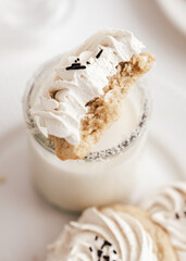 cookies with butter cream nutmeg sweet dessert cafe