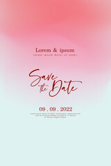 Elegant abstract gradient background. Wedding invitation card