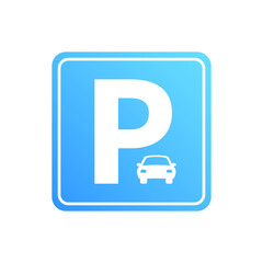Car Parking Color Vector Icon