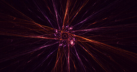 Fototapeta premium 3D rendering abstract valentine red fractal light background