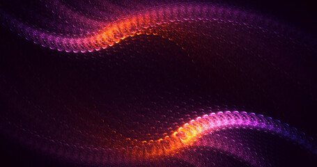 3D rendering abstract valentine red fractal light background