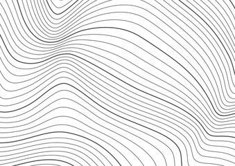 Abstract wave texture with white background vector