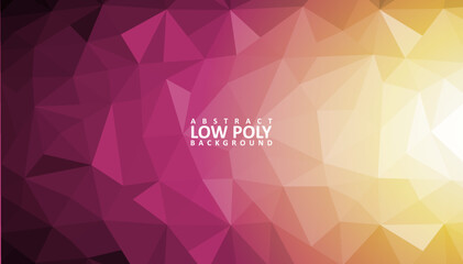 abstract low poly background with triangle shapes