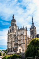 Traditional Cathedral building in Evreux, France