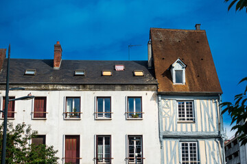 Fototapeta na wymiar Antique building view in Evreux, France