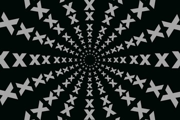 Black abstract background with white elements