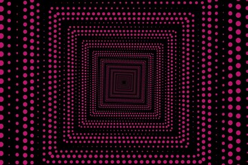 Black abstract background with pink square elements