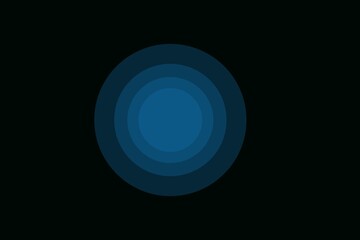 black abstract background with blue circle elements