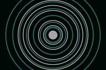 black abstract background, green and gray circle elements