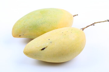 yellow mango on the background