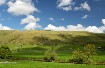 Obraz premium Scenery in Wharfedale near Grassington, Yorkshire Dales