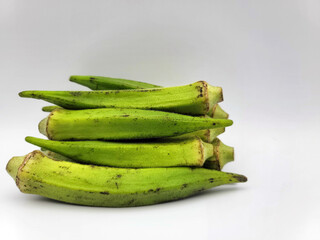 日本の夏野菜、オクラです／自然に作られた野菜です／Japanese summer vegetable, okra／Vegetables made naturally／天然蔬​​菜