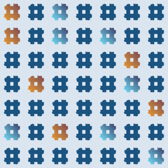 Japanese Square Motif Vector Seamless Pattern