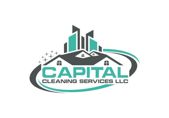 Capital Cleaning Services Logo Cleaning company logo