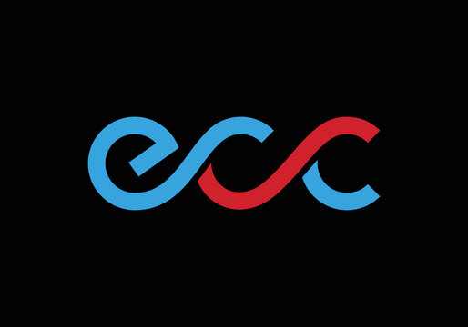ECC Initial Monogram Letter e c c Logo Design Vector Template Letter ECC Logo Design